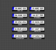 Araç Plakalık Özel Anahtarlık resmi