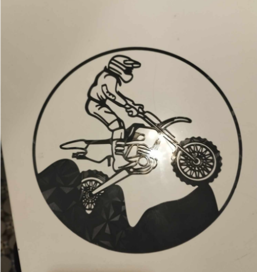 Motosiklet Duvar Dekoru resmi