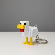 Minecraft Temalı Tavuk Anahtarlık resmi