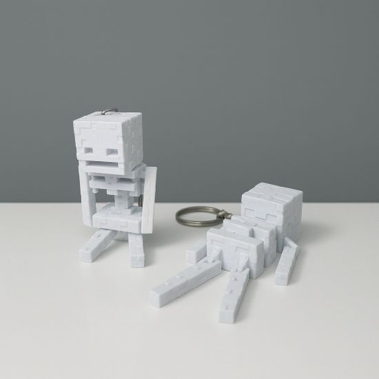 Hareketli Minecraft İskelet Anahtarlık resmi