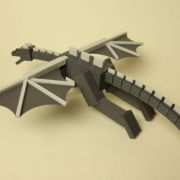 Minecraft Temalı Ender Dragon Hareketli Figür resmi