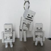 Hareketli Minecraft İskelet Anahtarlık resmi