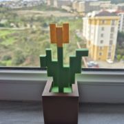 Minecraft Temalı Çiçek Saksısı resmi