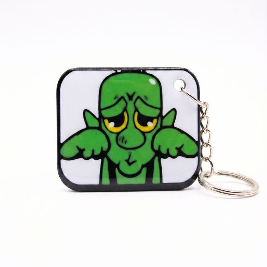 Clash Royale Ağlayan Goblin "Mimimi" Emoji Anahtarlık - 3D Baskı Oyun Aksesuarı resmi